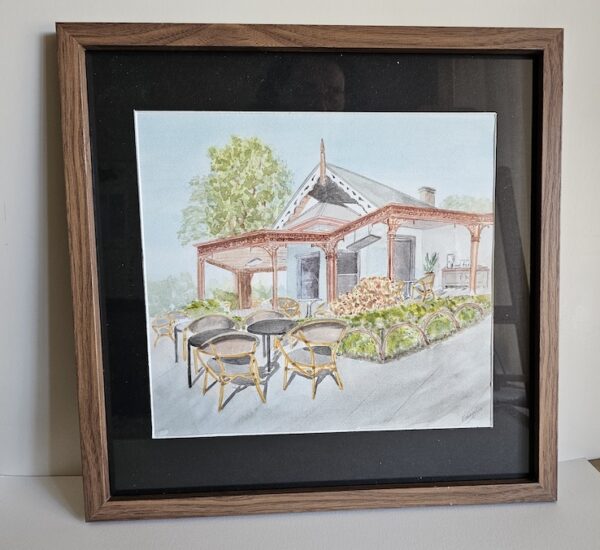 Stamford Park Homestead - Watercolour Framed