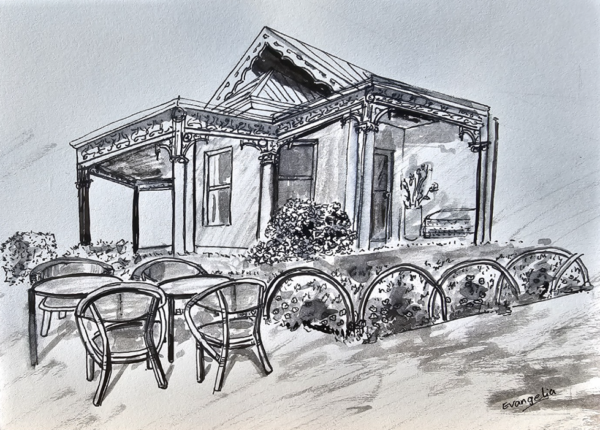 Stamford Line Drawing Pen and Ink Only